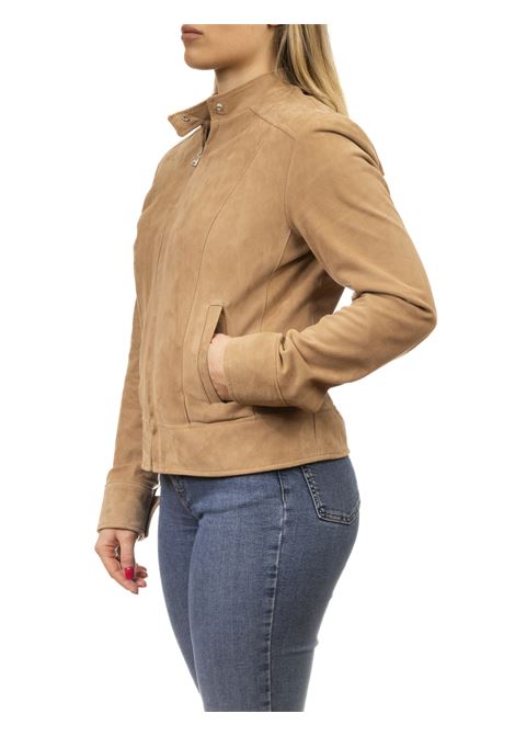 sand suede jacket PK BY PASKAL | R361CAM-SABBIA